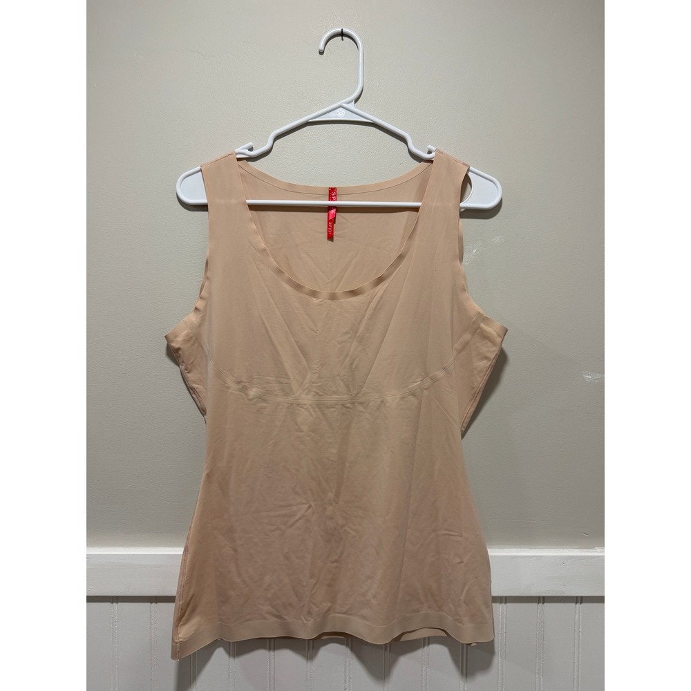 Spanx Shapewear Thinstincts Smooth Tank Top Seamless Nude Women Size XL
